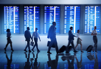 Business People Airport Terminal Travel Departure Concept